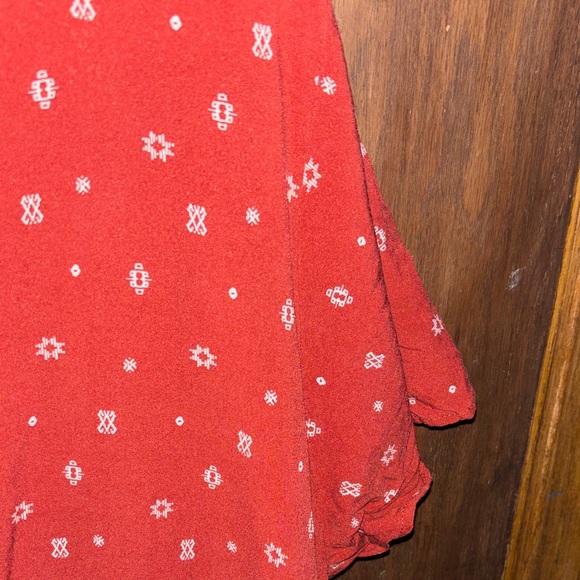Torrid Rust Red Patterned Mini Dress - Picture 4 of 11